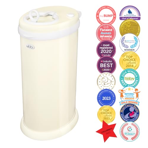 Contenedor de pañales Ubbi con dispensador portátil miniatura 3