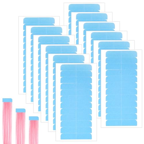 120 Stück Tape Extensions Kleber,Ersatztapes Klebestreifen,Ersatztapes für Tape in Hair Extensions,Perückenband Doppelseitige Klebebänder,Klebekraft Haar Klebeband für Haarverlängerungen Haareinschlag