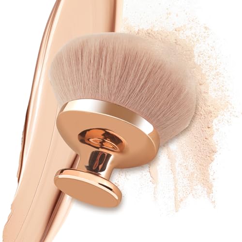 Extra Large Body Makeup Brush For Self Tanner, Leg Makeup &Bronzer Blend,90 mm Wide-headed Kabuki Brush Provides More Even &Pretty Application, Sunscreen Face& Back Makeup Brush, Wet&Dry