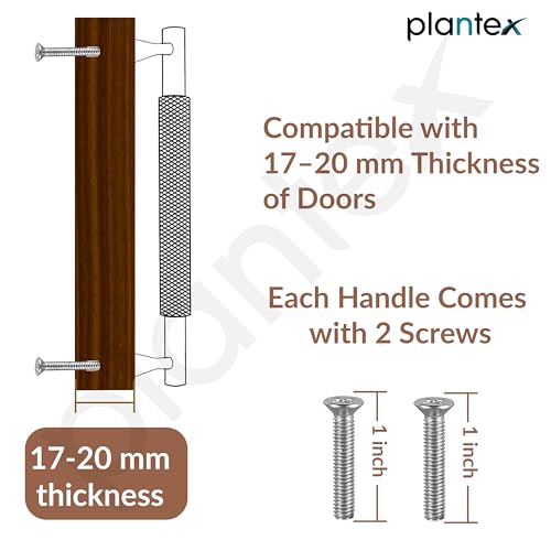 Image of Plantex Cabinet Handle /160mm Handle for Cabinet /Wardrobe Handle /Door Pull-Push Handle for Home /Office - Pack of 1 (Rose Gold)