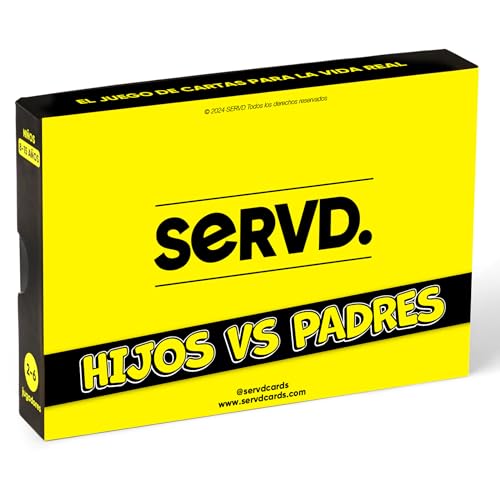 SERVD - Hijos vs Padres - El divertidísimo Juego de Cartas Familiar para la Vida Real