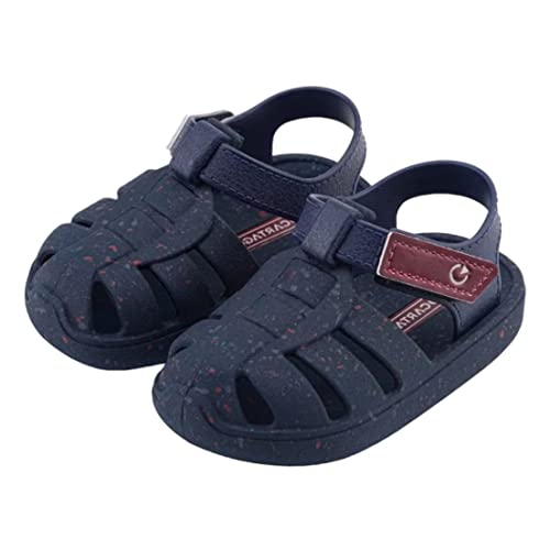 CARTAGO KIDS Oslo Sand Baby Sandalias, Unisex Bebé, Azul (Blue/Burgundy), 25-26 EU