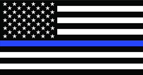 Work House Signs Set Of 3 Thin Blue Line American Police Flag Car Magnet Magnetic Bumper Sticker #TOP3