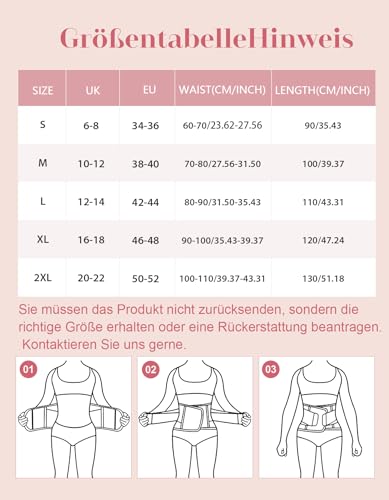 Foto von SIHOHAN Bauchweggürtel, Schwitzgürtel Fitness Gürtel, Verstellbarer Taille Trimmer Gürtel Fitnessgürtel, Waisttrainer Taillenformer, Bauchgürtel für Herren und Damen（Schwarz, XL）