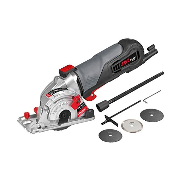 Skil Mini-Handkreissäge 5330 AA (600W, 28,5mm, +2x Sägeblatt, +1x Diamanttrennscheibe, +Parallelanschlag)