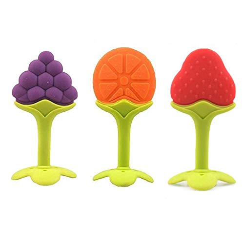 Image of BabyGo Silicone Nipple-Shaped Baby Teether | BPA-Free Organic Gum Soother for Newborns & Infants | Safe, Gentle & Colorful Teething Relief Toy for Oral Comfort & Chewing (Pack of 1, Multicolor)