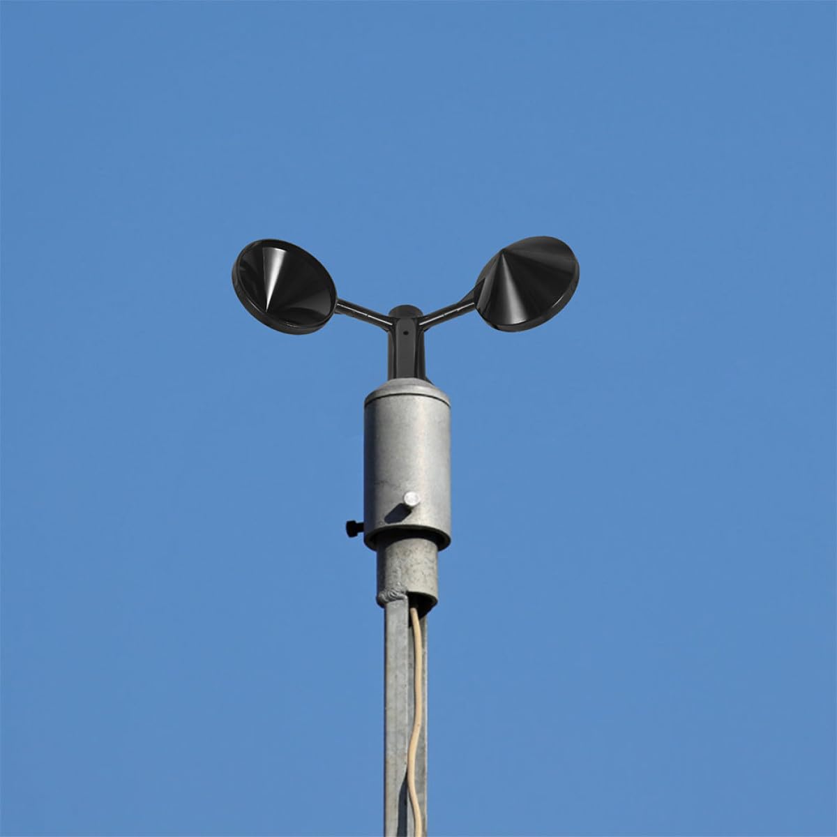 DOITOOL Sensor de Anemómetro para Medición de Viento en Exteriores, Carcasa Abs Resistente para Transmisor de Viento, Juego de 3 Unidades para Medición Precisa en Jardín y Patio