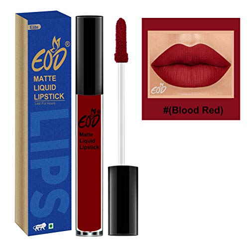 Image of EOD Ultra Soft Matte Lip Cream Liquid Lipstick Non Transfer(Blood Red)