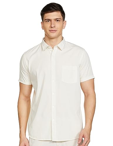 Image of Max Mens Cotton Solid Regular Fit Shirt