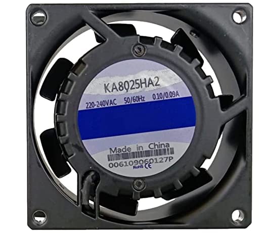 Ventilador de refrigeración 8025 de 220V y 0.09A para control de temperatura en armarios y racks