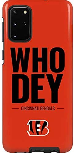 Skinit Pro Phone Case Compatible with Galaxy S20 Plus - Officially Licensed NFL Cincinnati Bengals Black & White Design