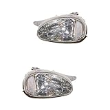 Scheinwerfer rechts Halogen Scheinwerfer Set links & rechts Hauptscheinwerfer Frontscheinwerfer H4 für Model Corsa B 73_ 78_ 79_ Combo 71_