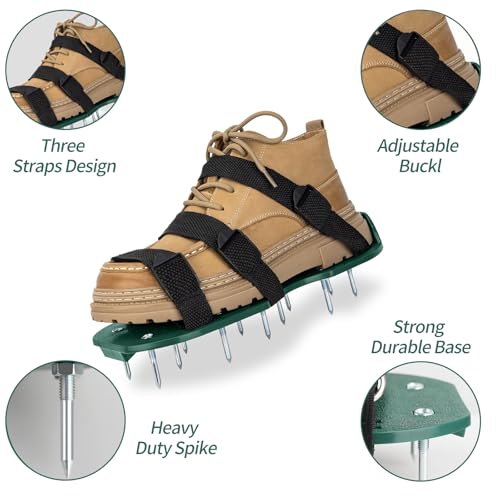 Zapatos aireadores para césped con puas ajustables miniatura 6