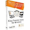 LAPLINK Easy Transfer Cable | Includes PCmover Migration Software and USB 2.0 Cable | Single Use License | Migrates Files and Settings