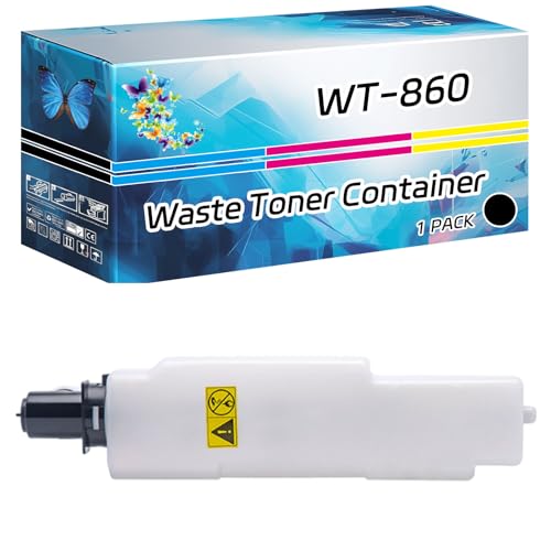 TONERC WT-860 Waste Toner Container Compatible for Copystar CS4501i CS4550ci CS4551ci CS5500i CS5501i CS5550ci CS5551ci Printers, with Chip, High Yield 20000 Pages, High-Definition Printing (Black)