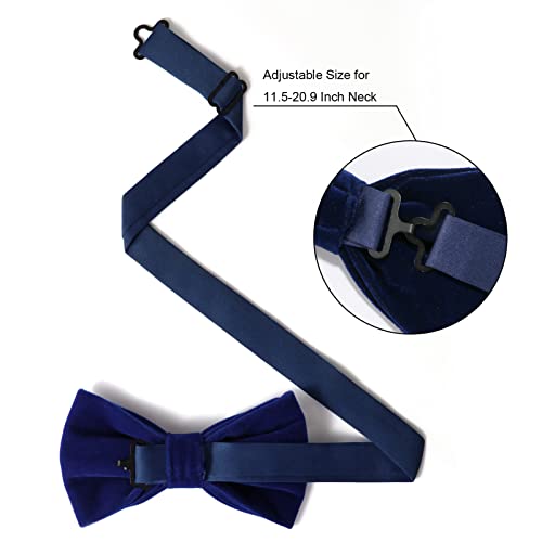 Moño para Hombre Preanudado de Terciopelo Ajustable miniatura 5