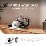 BOBOVR F3 Facial Interface (kompatybilny tylko z Quest 3), chłodząca osłona twarzy z 3-kanałową wentylacją, regulowanym polem widzenia, konstrukcją dostosowaną do okularów i miękką osłoną nosa z lycry