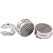 HJ Men's Jewelry Cuff Link Round Gray Button Cover