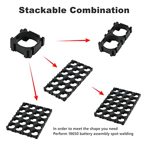 100Pcs 18650 Supporto per batteria al litio e