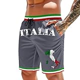 Short de bain élastique court pour homme - Short cargo pour homme - Short 3 à 4 - Pantalon de bain au-dessus du genou - Short de bain pour le sport et l'extérieur - Short cargo pour homme - Bleu foncé - Pantalon de basketball long - Maillot de bain imperméable