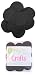 50 pc Black 2 inch Felt Circles