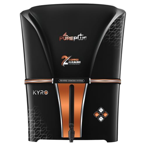 Image of Pureplus Alkaline + ORP with Copper + RO + UV + UF + TDS Controller /Adjuster RO Water Purifier 12 Liter Storage Tank Home and Office (Made In India)