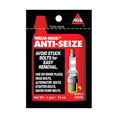 American Grease Stick AGS Thread-Magic Spark Plug Anti-Seize, Single-Use 4g Pouches, Pack of 25 (TMP-1-100)
