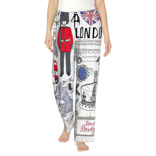 Pantalon de pyjama femme doux London idée cadeau anniversaire