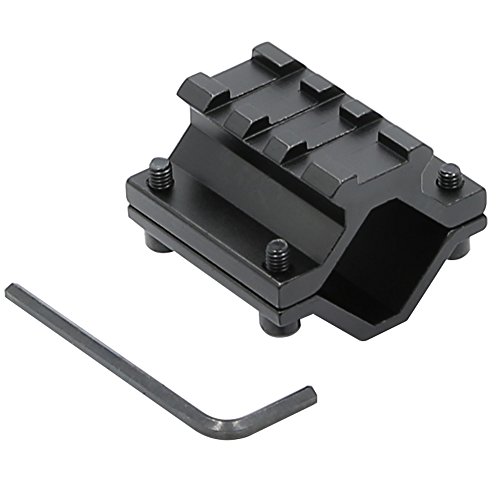 Higoo Tactical Hunting Universal Single Rail Rifle Barrel Mount 3 Slots Picatinny Weaver Rail