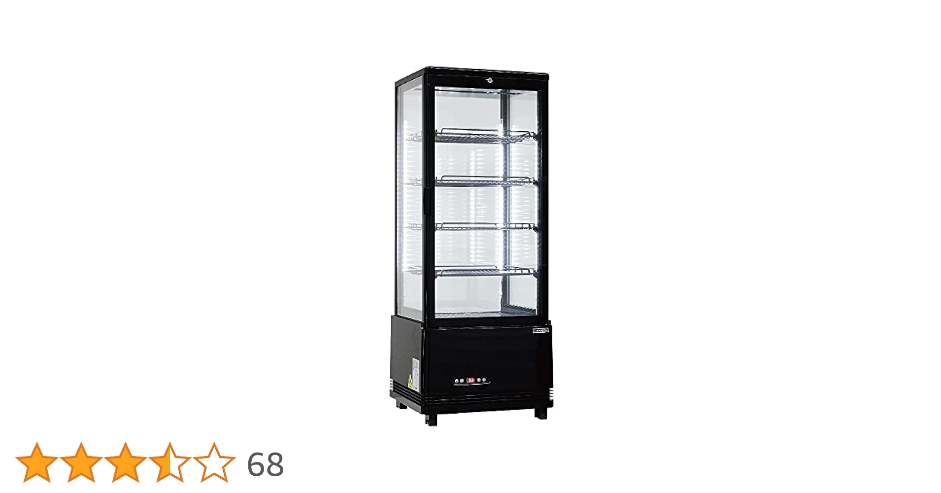 レマコム 4面ガラス 冷蔵ショーケース 105L R4G-105SLW LED レマコム 4面ガラス冷蔵ショーケース 卓上型 R4G-105SLW フォー