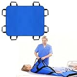 Youyijia Transferboard für Patientenlifter 120x100 cm Patiententransferbrett mit 8 Griffen für ältere&bettlägerige Patienten - Wiederverwendbares & waschbares Gleittuch und Gleitlaken für Betttransfer