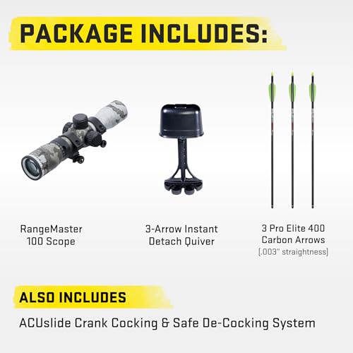 TenPoint Turbo X Crossbow, Vektra - 415 FPS - Equipped with 100-Yard RangeMaster Scope, ACUslide Cocking & De-Cocking System + S2 Trigger - Image 4