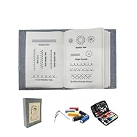 Yistoi Stichbuch, DIY Stitch Book, Loseblatt-Stickbuch Nähset, Stickbuch zum Selbermachen, Kreative Stickstiche Buch Tischdekoration, Die Sticken Lernen, Wird es Mit Einem Nähset Geliefert