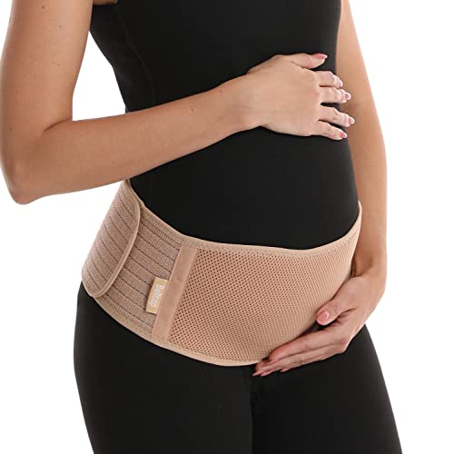 belltop Faja para embarazo con soporte para barriga - Cinturón lumbar para embarazo - Faja embarazada sujeción - Banda hipoalergénica realizada en materiales suaves y transpirables (L/XL)