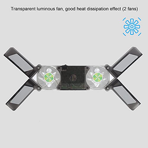 Laptop Cooler Pad Dual Fan Light - Emitting Notebook miniatura 2