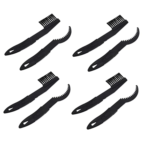 Abaodam 5 Sets Bike Chain Cleaner Brush Kit Durable Cleaning Tools for Easy to Use Bicycle Brush for Daily Maintenance Curved Design for Gears and Chains