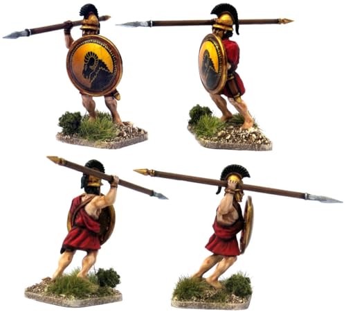 Wargames Delivered Greek Unarmoured Hoplites y Archers 28mm miniatura 4