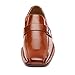 Bruno Marc Men's Leather Lined Dress Loafers Shoes, GIORGIOWIDE-3, Brown, Size 11W