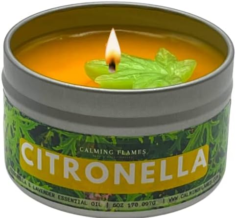 Citronella Candles | Outdoor Candles for Patio | Strongly Scented | Scented Candles | Lasting Aromatherapy | Scented Candles for Home (6oz)