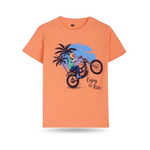 Image of T2F Boys Cotton Printed Regular Fit T-Shirt (Pack of 5)