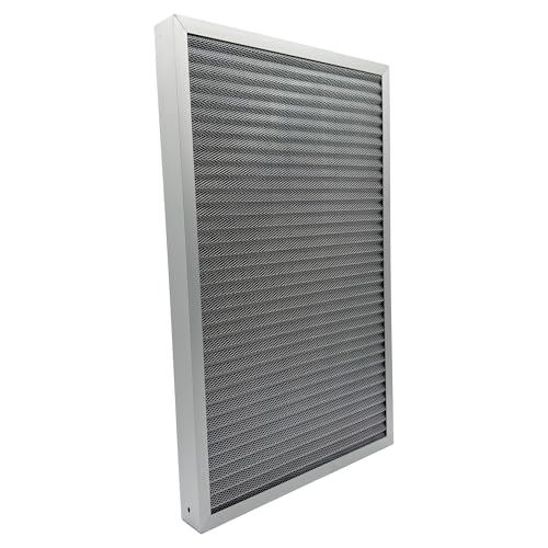Washable Air Filter(20" x 25" x 2" MERV 5), Aluminum Electrostatic Air Filter for Furnace and Central Air Conditioner (Actual Size: 19.7" x 24.7" x 1.8")