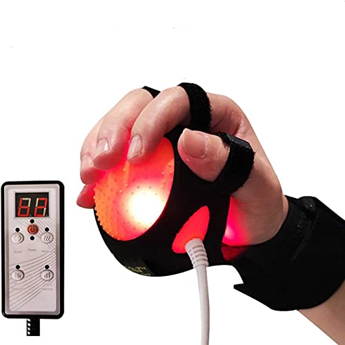 ZZBB Hand Rehabilitation Gloves, Heating Vibration Finger Orthoses Hand Hemiplegia Rehabilitation, Rehabilitation Equipment for Stroke Hemiplegia Flexion Correction