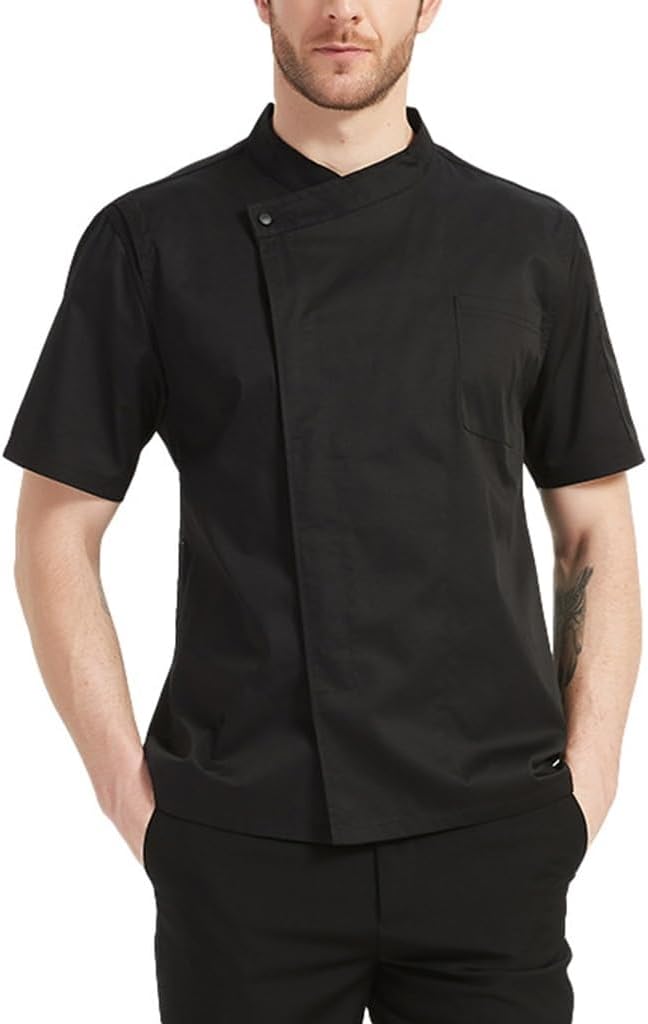 Comfortable Chef Uniform Short&Long Sleeve Chef Jacket Kitchen Cooking Working Chef Coat for Men Women