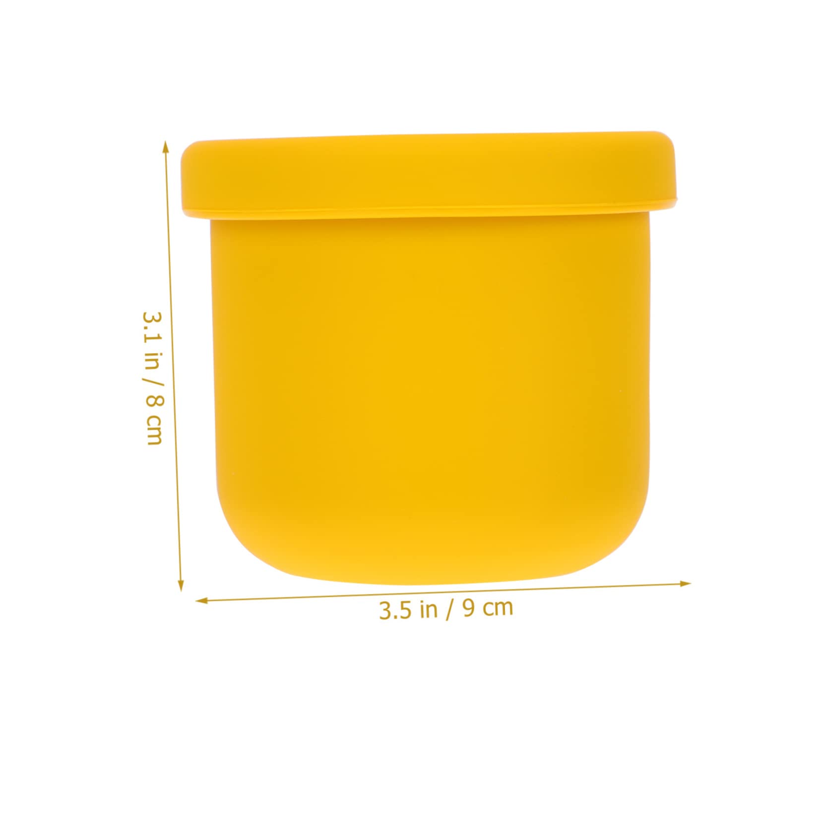 SUPVOX 1pc Sealed Silicone Bowl Portable Food Compartment Bowl with Lid Microwave Safe Bright Color Design for Easy Eating for Breakfast and Meal Service