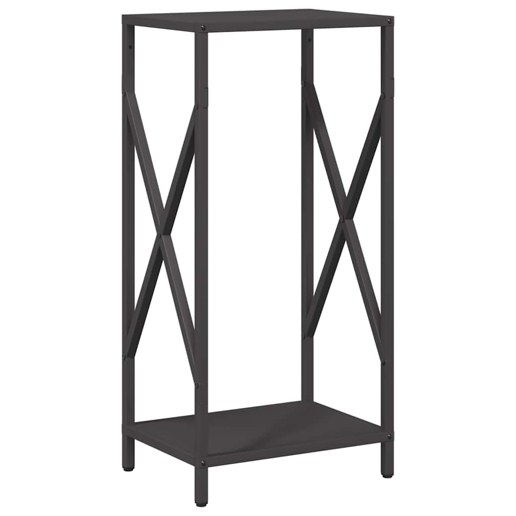Genérico Leñero Negro 34x25x70 cm Acero Laminado en frío,Casa y jardín,Accesorios para hornos de leña y chimeneas,Bolsas y Soportes de leña-864319