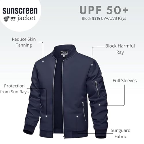Image of MIA FASHION Winter Jacket For Men Puffer Jacket, Lightweight Transition Jacket Nylon Quilted standard length Puffer Jacket Full Sleeve Monsoon Jackets For Men