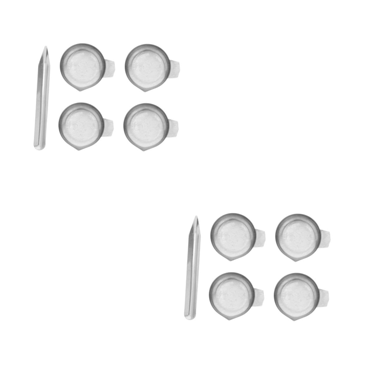 ABOOFAN 10 Pièces Plateau de Pesée Acier Inoxydable avec Bec Étroit Plateau de Pesée Précis pour Bijoux Poudre et Liquides pour Balance de Laboratoire et Échelle Alimentaire