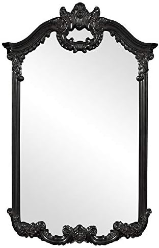 Howard Elliott 56048BL Roman Mirror, Glossy Black