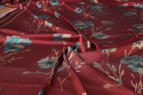 Image of MIRCHI FASHION Women Sari Georgette Plain | Breathable Lightweight Solid Color Saree for Office and Regular Wear with Blouse Piece