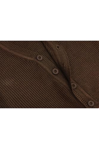 Image of Lilax Baby Boys Basic Long Sleeve V-Neck Classic Knit Cardigan Sweater